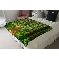 Woodland Path Blanket - Green