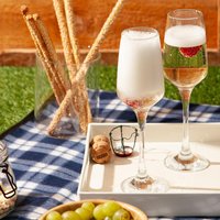 LAV Lal Glass Champagne Flutes - 230ml - Pack of 12 - Clear