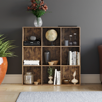Durham 9 Cube Storage Unit - Dark Wood