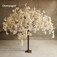 Artificial Cherry Blossom Tree Wedding Centrepiece - Champagne