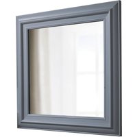 Wall Mirror Square Frame Dorset Country Style Grey - Grey