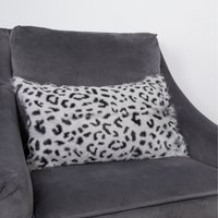 Goatskin Cushion - Grey / 30cm