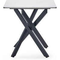 Bradley Lamp Table - White & Black