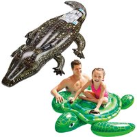 Intex Realistic Gator and Lil Turtle Swimming Pool Ride-On - Multicoloured