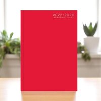 Red A5 Academic Diary Week To View School Planner Organiser - Red