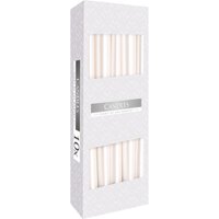 Pearl Taper Candle Elegant Steady Burn Classic Tapered Design - White