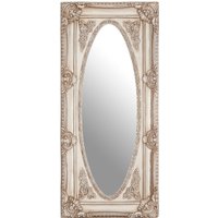 Itaka Antique Grey Scroll Design Wall Mirror - Silver