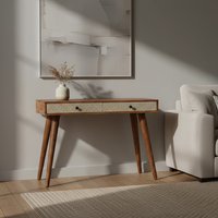 Boho 2 Drawer Acacia Wood Console Table - Brown