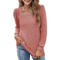 Women's Square Neck Blouse - Pink / 100cm