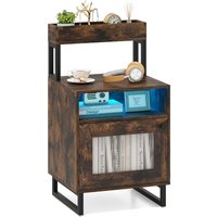 Nightstand with LED Lights - Natural
