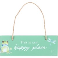 Something Different This Is Our Happy Place Hanging Sign - Green - One Size