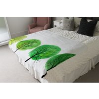 Trees Blanket - Green
