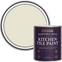 Rust-Oleum Kitchen Tile Paint Matt - Oyster 750ml - grey