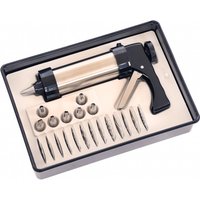 22pc Stainless Steel Cookie Icing Gun Cake Decorating Set - Silver