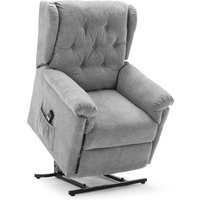 Barnsley Fabric Electric Rise Riser Recliner Mobility Sofa Armchair - Grey