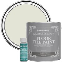 Rust-Oleum Washable Matt Floor Tile Paint - Portland Stone 2.5L - Beige