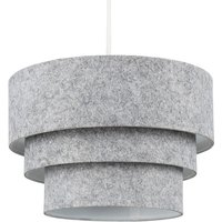 Aztec 3 Tier Felt Ceiling Light Shade - Grey