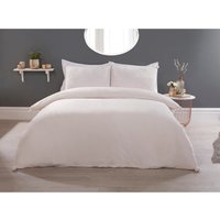 , Pom Pom Fleece Duvet Cover and Pillowcase Set - Cream , Pom Pom Fleece Duvet Cover and Pillowcase Set - Cream