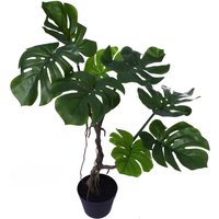Artificial Twisted Stem Monstera Plant - Twisted Double Monstera 60cm