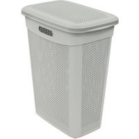 JVL Droplette 43L Laundry Basket - Ice Grey - Ice Grey