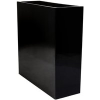 Matte Black Fibreglass Tall Trough Planter - Black