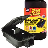 The Big Cheese Rat and Mouse Bait Station Tamper Proof Box - Black