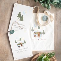 Into The Woods Camping Sign For Nature Lovers - Cream