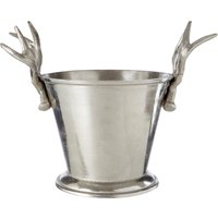 Antler Wine Cooler With Rounded Base - Silver