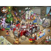 Chaos at Christmas Lunch 500 Piece Jigsaw Puzzles - Chaos no.11 - Neutral