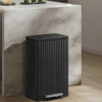 Kitchen Pedal Bin Soft Close Inner Bucket, Black - Ink Black