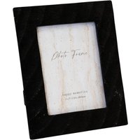 Four Candle Black Sandy Textured Ceramic Photo Frame 5x7
