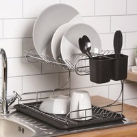 Two Tier Drainer With Black Tray