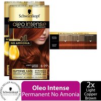 Schwarzkopf Oleo Intense 5-77 Light Copper Brown Permanent Oil Colour - Buy2 - 5-77 Light Copper Brown / 2