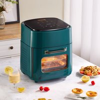 3-Tier Digital Air Fryer with 8 Cooking Modes - Green