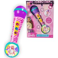REIG, Barbie Kids Microphone With Built In Music - Pink REIG, Barbie Kids Microphone With Built In Music - Pink