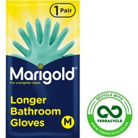 Marigold Longer Bathroom Gloves - Blue / Medium