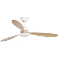 Poros LED Ceiling Fan 3 Blades - White