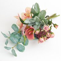 Artificial Modernist Bouquet Flower Arrangement - Pink