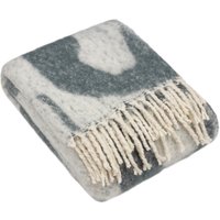 Meta Jacquard Tasselled Throw - Dusk