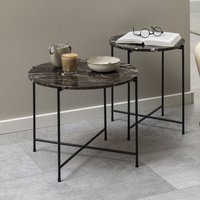 Avila Side Table - Brown / 40cm