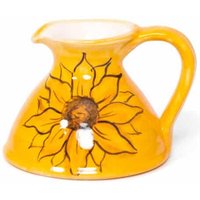 Sunflower Hand Painted Ceramic Jug - Yellow / 0.9l