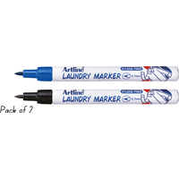 Artline Laundry Marker Pen - Black and Blue