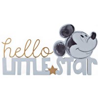 Disney Mickey Hello Little Star Mantle Plaque Blue - Blue