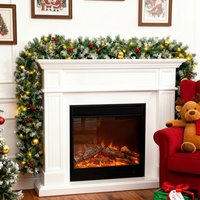 Lifeideas 270cm Pre-Lit Artificial Christmas Garland - Green