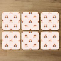 Bohemianl Ethnic Pattern Coaster - Brown
