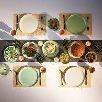 Colourworks Classics Salad and Snack Melamine Plates - Mixed