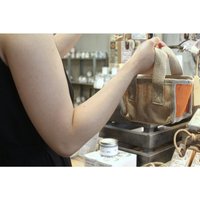 Eco Friendly Jute Cotton Mini Shopping Basket - Olive