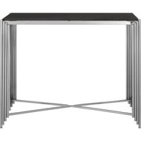 Clarice Granite Top Console Table - Black