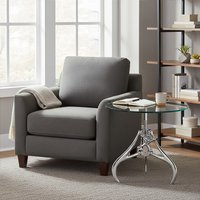 Maxi Crank Mechanism Metal And Glass Table - Silver