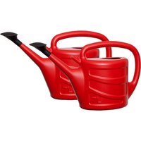2 Pack 7L Watering Can Rose Head Outdoor Water Can - Red